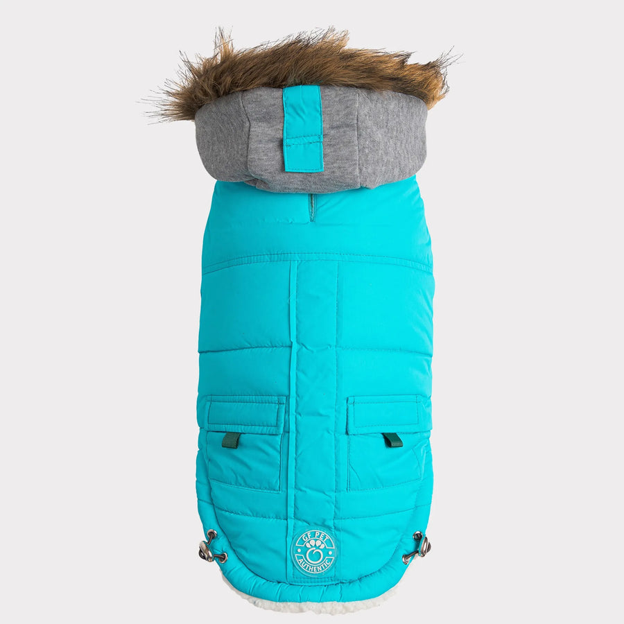 GF Pet Winter Sailor Dog Parka – Water-Repellent Elasto-Fit Winter Coat with Sherpa Lining available at Pristine Pet Supply - image 1