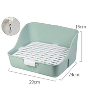 Small Pet Corner Litter Box – Potty Trainer for Rabbits, Guinea Pigs & Ferrets