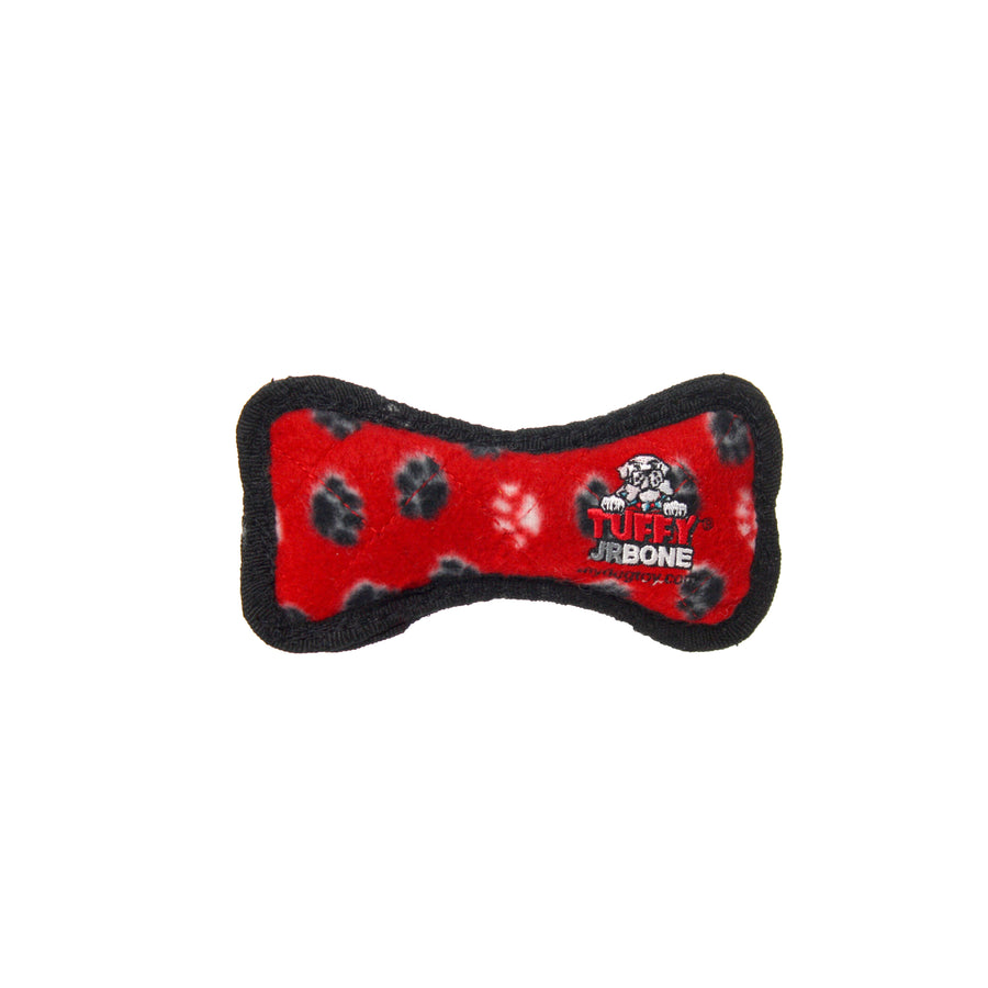 Tuffy Jr Bone - Red Paw, Durable, Tough, Squeaky Dog Toy by Tuffy - dog toy
