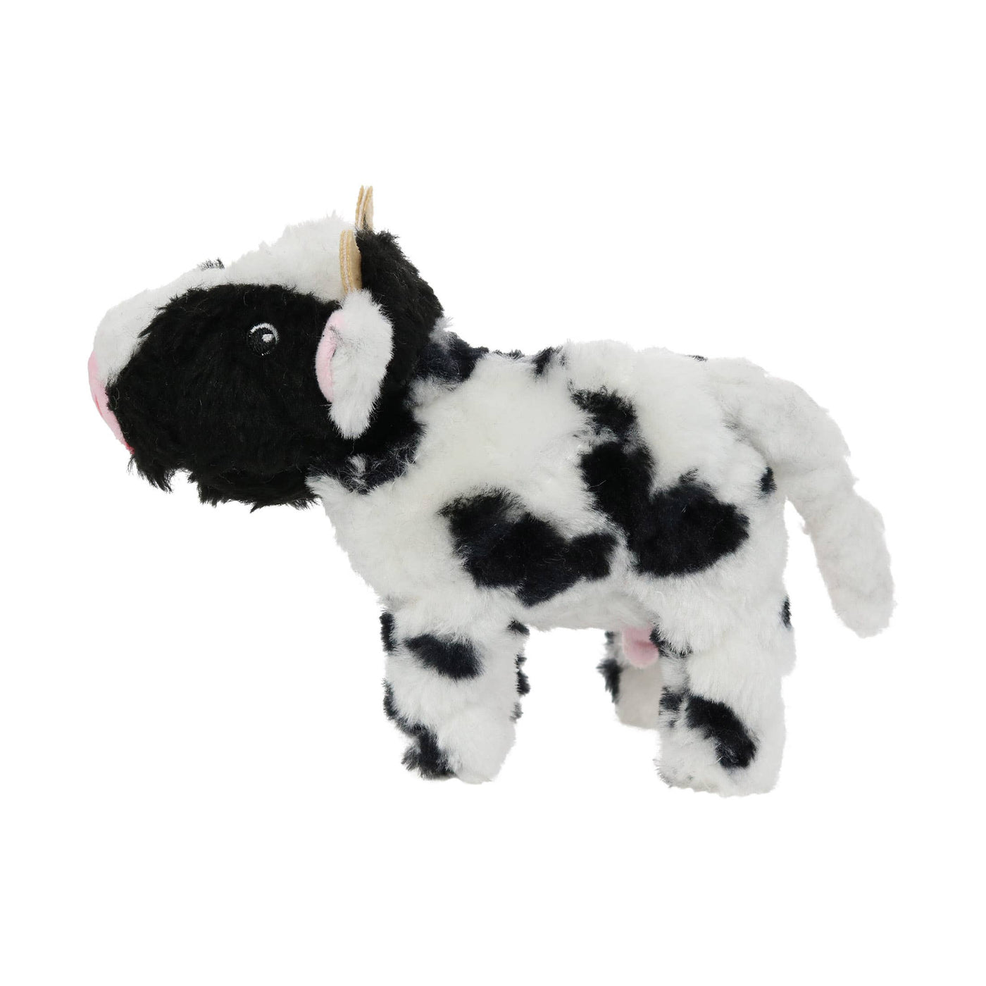 Mighty JR Farm Cow, Plush, Squeaky Dog Toy by Mighty - dog toy