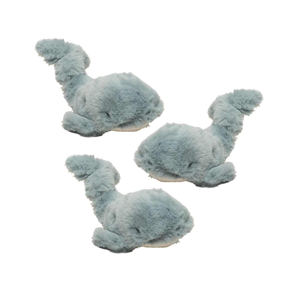 Mobie Whale Wee Huggles® Plush Dog Toys, 3 Pack