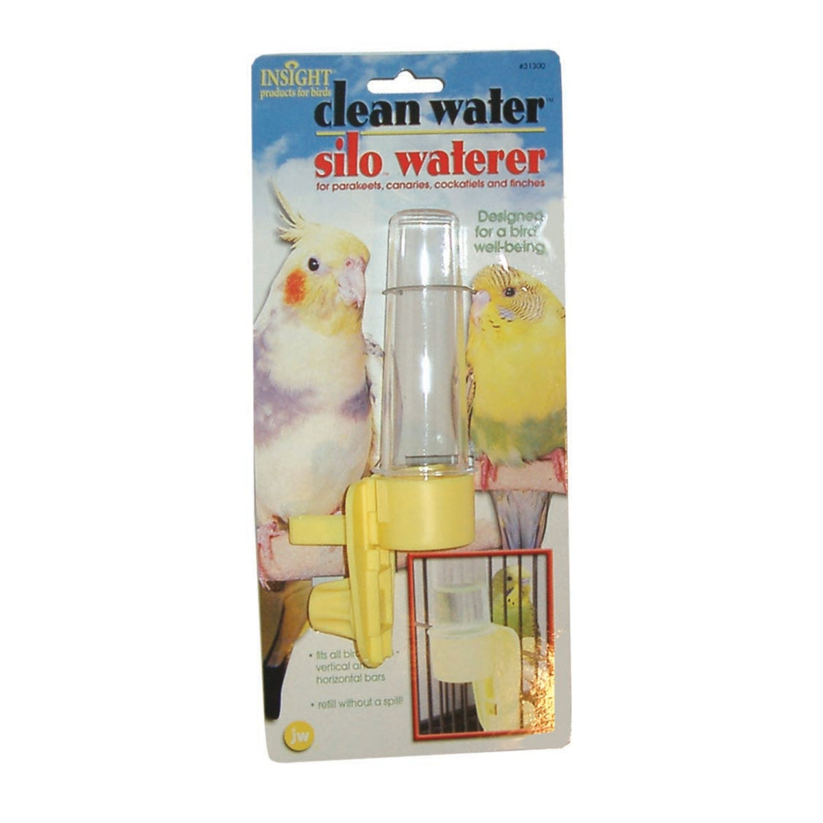 JW Pet Clean Water Silo Waterer Assorted 1ea/SM