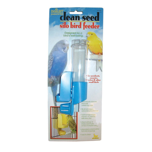 JW Pet Clean Seed Silo Bird Feeder Assorted 1ea/SM