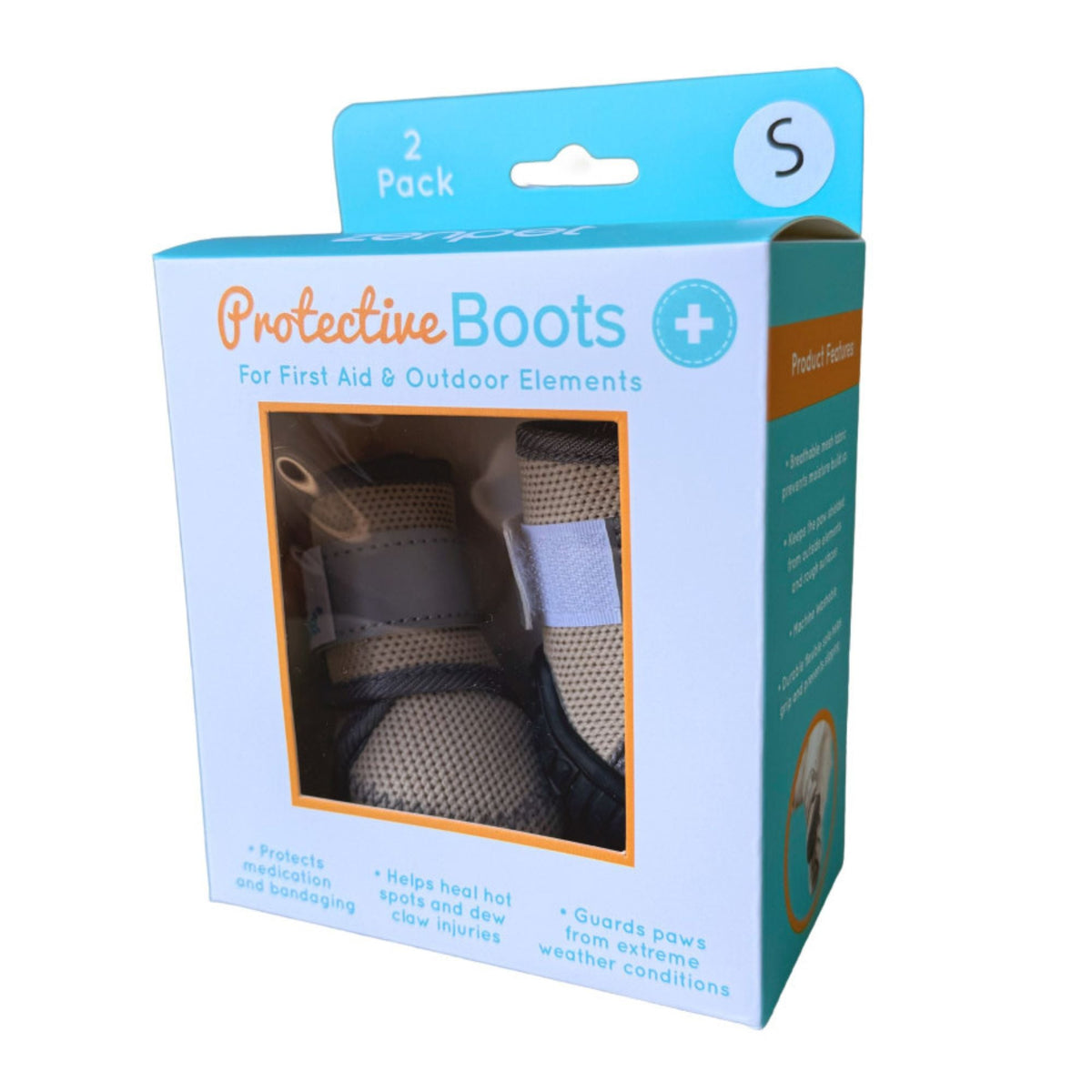 ZenPet Protective Dog Boots 1ea/SM, 2 pk
