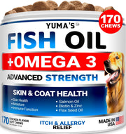 Omega-3 Fish Oil Soft Chews for Dogs – 170 Count