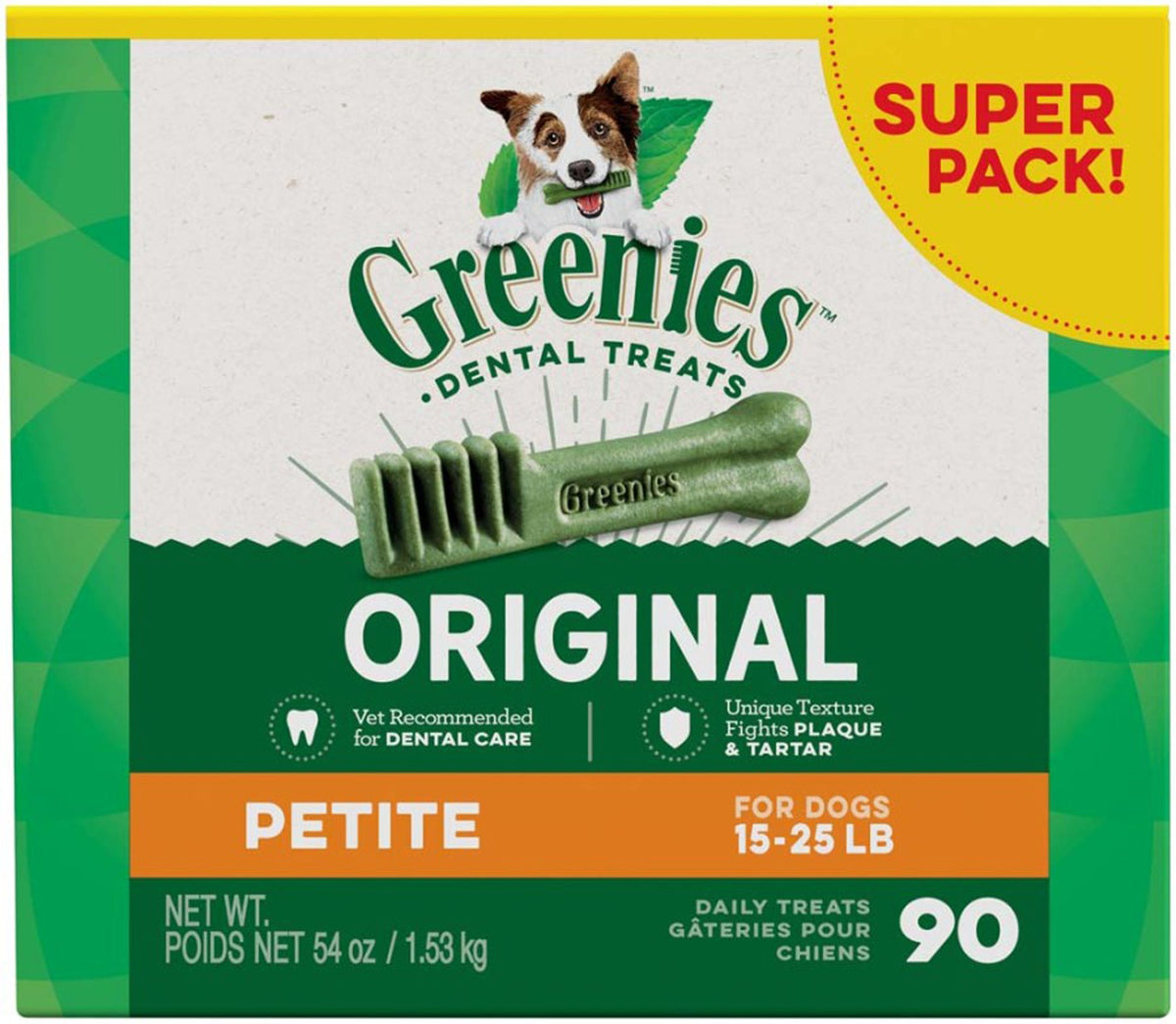 GREENIES Original Dental Treats, Petite Super Pack, 54 oz