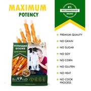 Beloved Pets Chicken-Wrapped Rawhide Sticks for Dogs – 10.6 oz