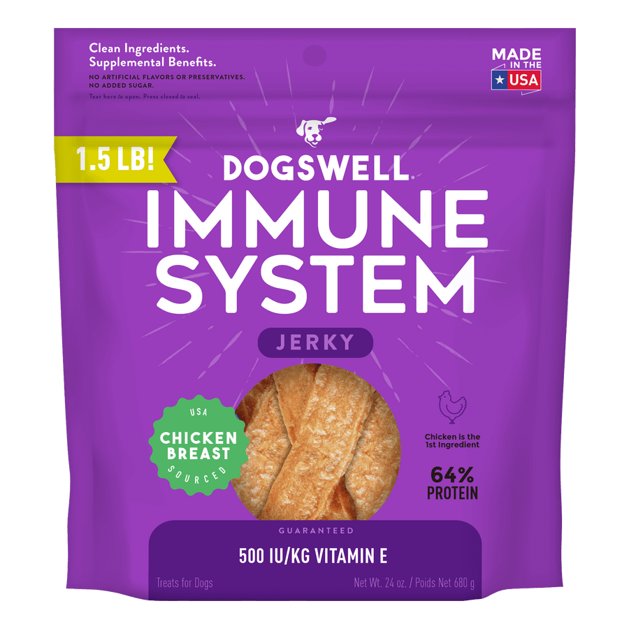 Dogswell Immunity & Defense Grain-free Jerky Dog Treat Regular Chicken 24 oz