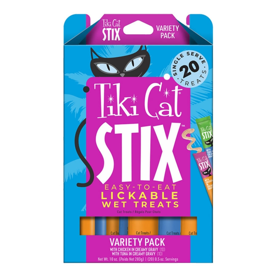 Tiki Pets Cat Stix .5oz. 20 Count Variety Pack