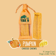 Yak9 Chews Pumpkin Yak Chews for Dogs