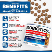 Probiotics for Dogs 340 Count 2-Pack Digestive Enzymes