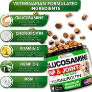 Glucosamine Hip & Joint Chews for Dogs – 240 Count, 2-Pack