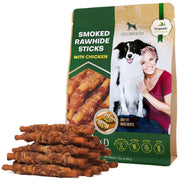 Beloved Pets Smoked Chicken-Wrapped Rawhide Sticks for Dogs – 10.6 oz