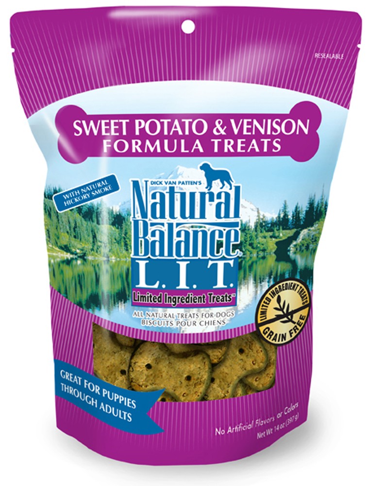 Natural Balance L.I.T. Venison & Sweet Potato Dog Treats 14oz