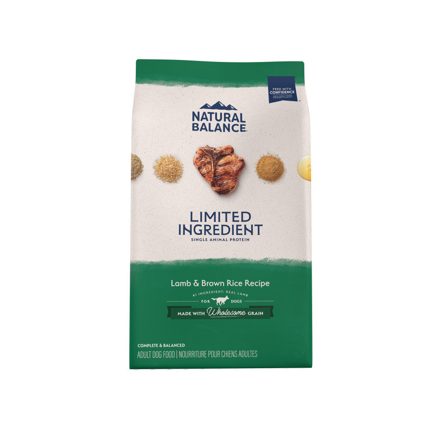 Natural Balance L.I.D. Lamb & Brown Rice Dry Dog Food, 12 lb