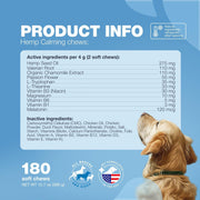 Chewia Dog Calming Soft Chews with Melatonin & Valerian Root