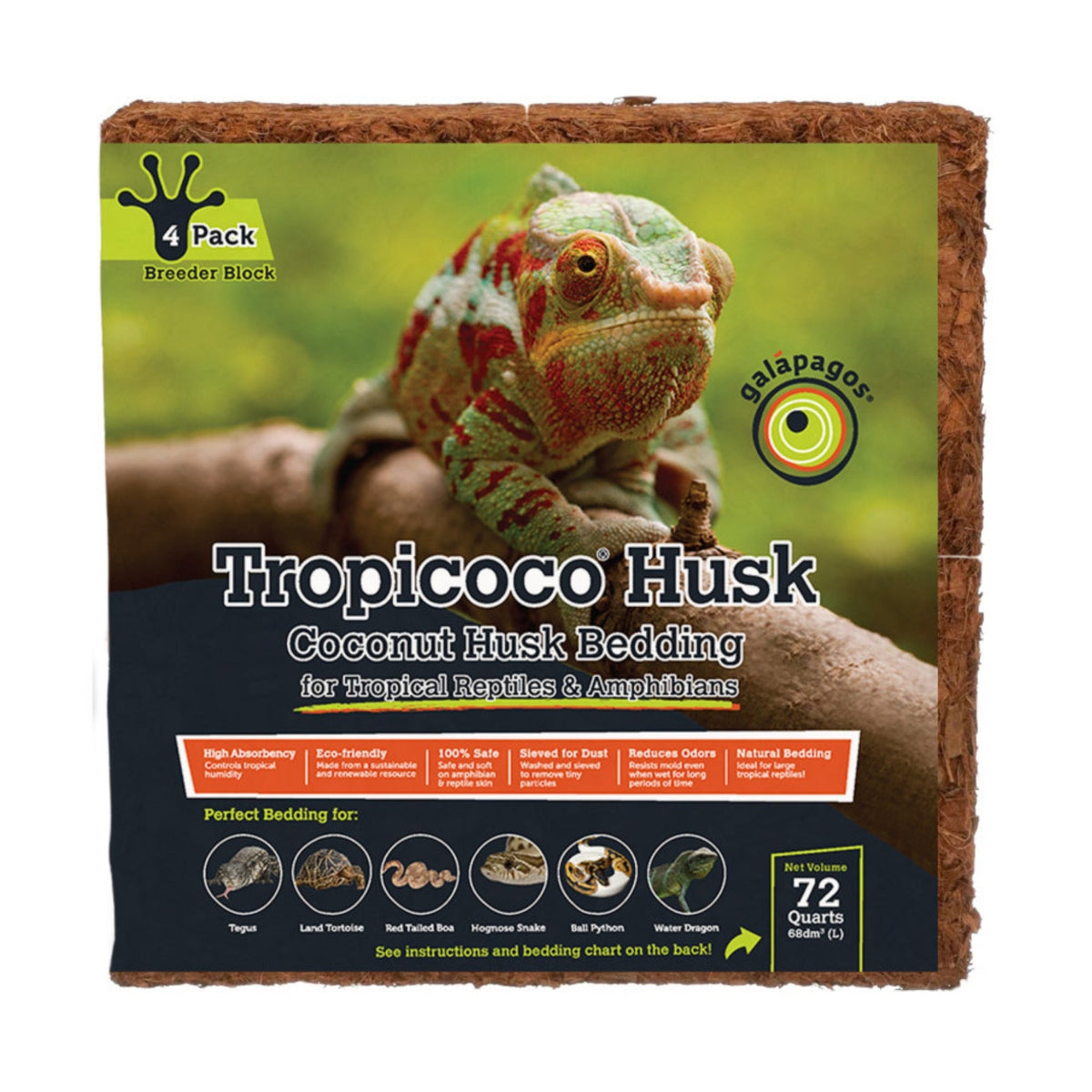 Galapagos Tropicoco Coconut Husk Bedding 1ea/72 qt