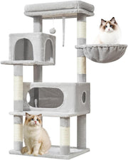 38-Inch Cat Tree for Indoor Cats | Kitten Tower with Condo, Hammock & Perch