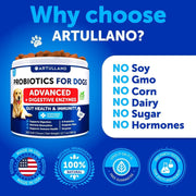 Artullano Dog Probiotic Soft Chews for Everyday Digestive Support