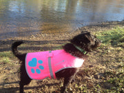 Reflective Dog Safety Vest – Pink, Small