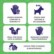 Piccardmeds4pets Ferret Aloe Oats Shampoo 12oz + HandsOn Grooming Gloves Small Combo
