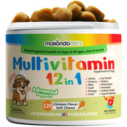Dog Multivitamin Soft Chews – 12-in-1, 120 Count