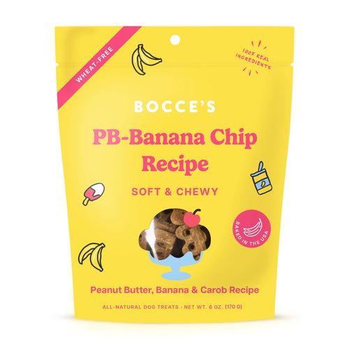 Bocce's Bakery PB-Banana Chip Soft & Chewy Dog Treats 6oz by Bocce's Bakery - dog treat