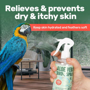 Aloe Vera Bird Spray Feather Skin Plumage Support 8.5oz USA Made