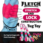 Interactive Tug & Treat-Dispenser Toy for Dogs – Lavender