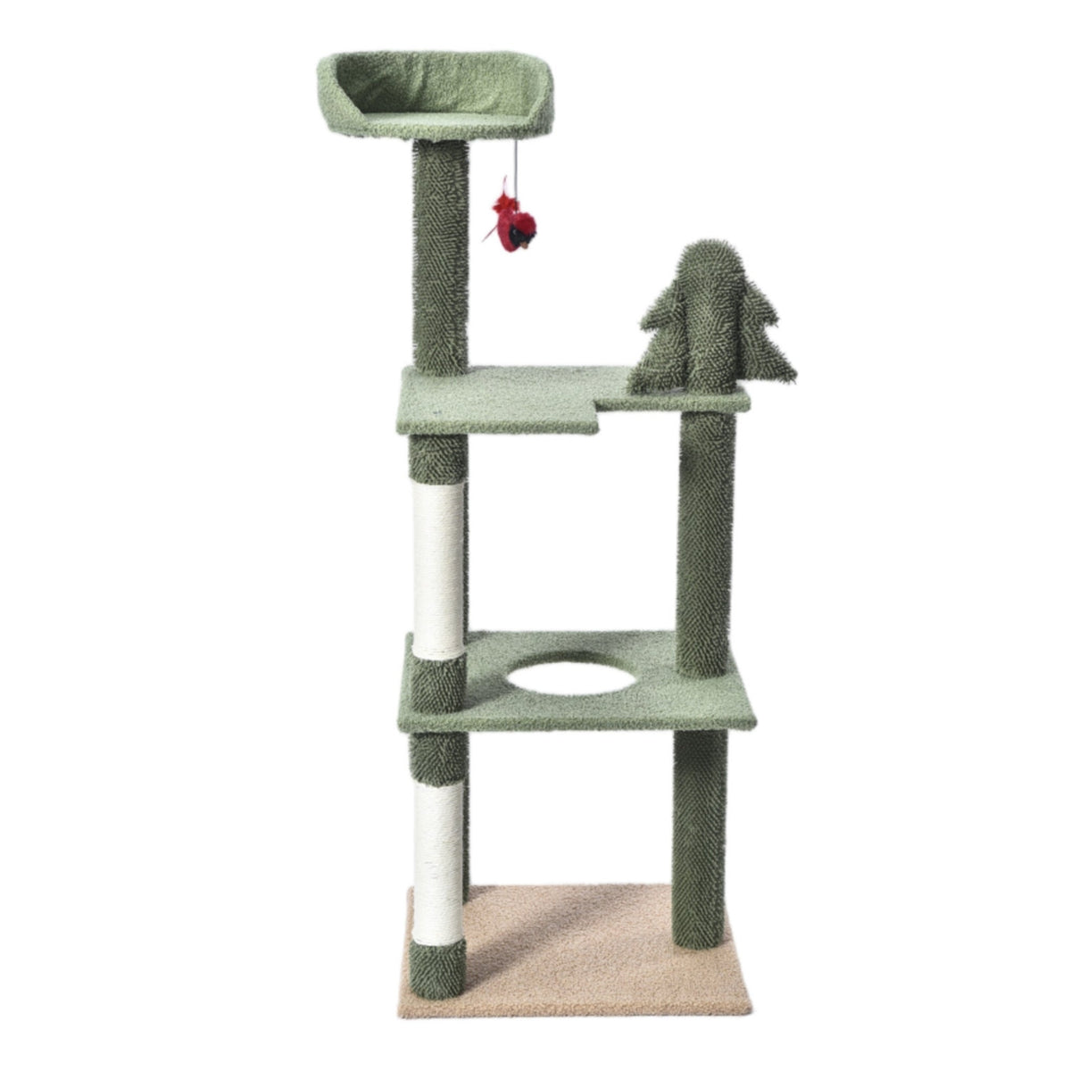 Max & Marlow 3 Level Cat Pine Tree 1ea/51 in.