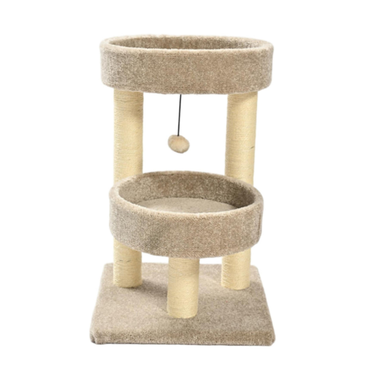 Max & Marlow 2 Level Carpet Cat Tower 1ea/24 in.