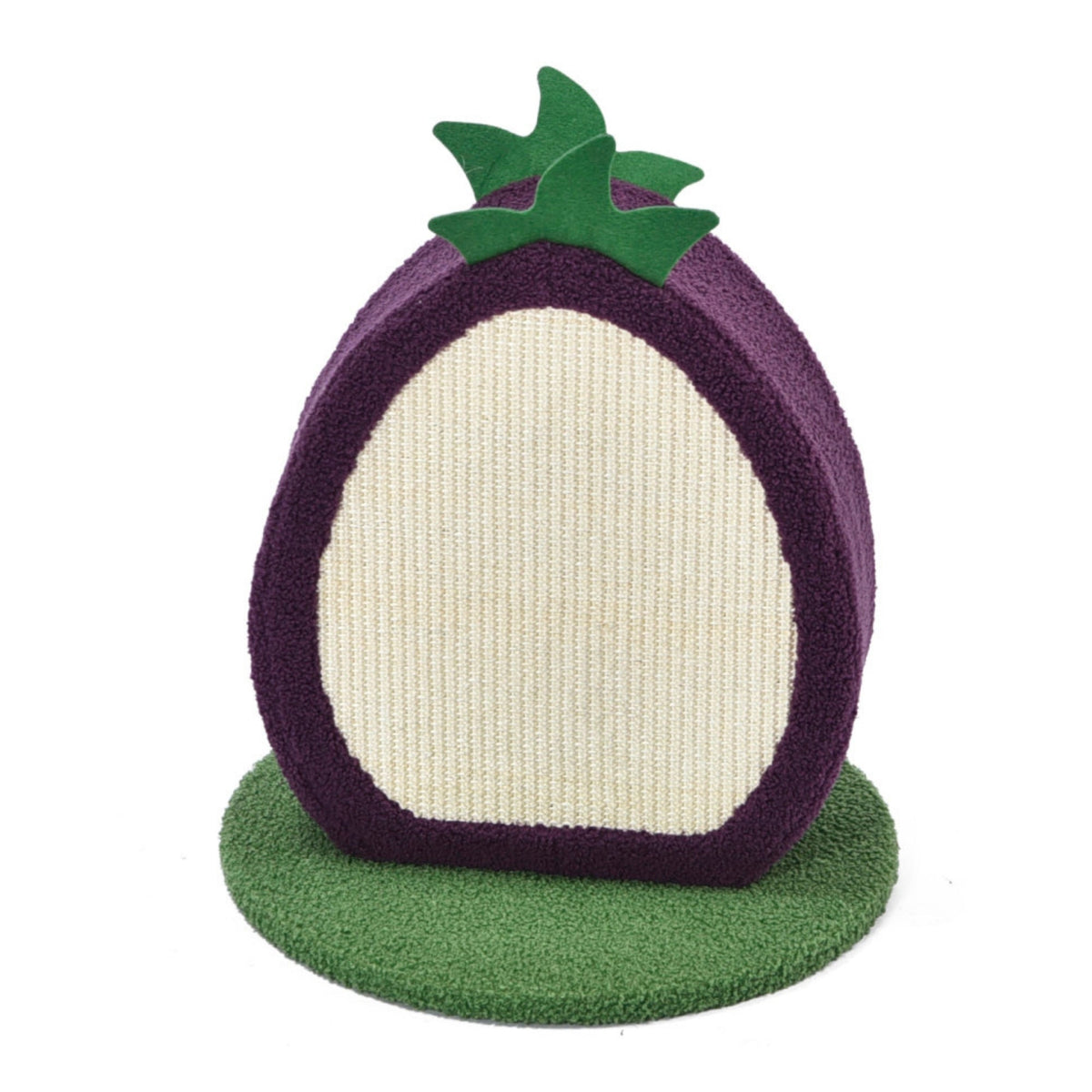 Max & Marlow Apple Novelty Cat Scratcher Plum, 1ea