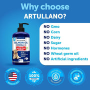Artullano Wild Alaskan Salmon Oil for Dogs – 8 fl oz