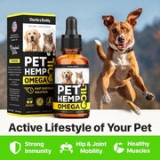Hemp & Salmon Oil for Dogs & Cats – Omega 3-6-9, 1 fl oz