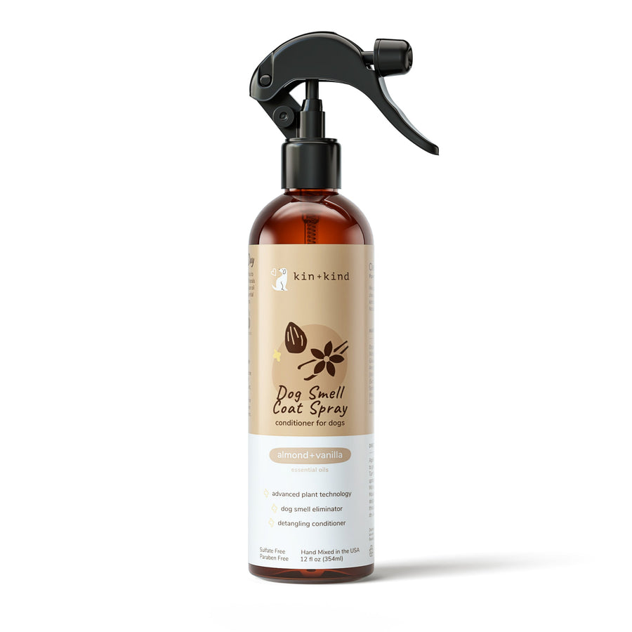 Kin+Kind Almond Vanilla Natural Dog Coat Spray - 12 oz