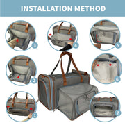 Mr. Peanut's Gold Series Big Apple Double Expandable Pet Carrier
