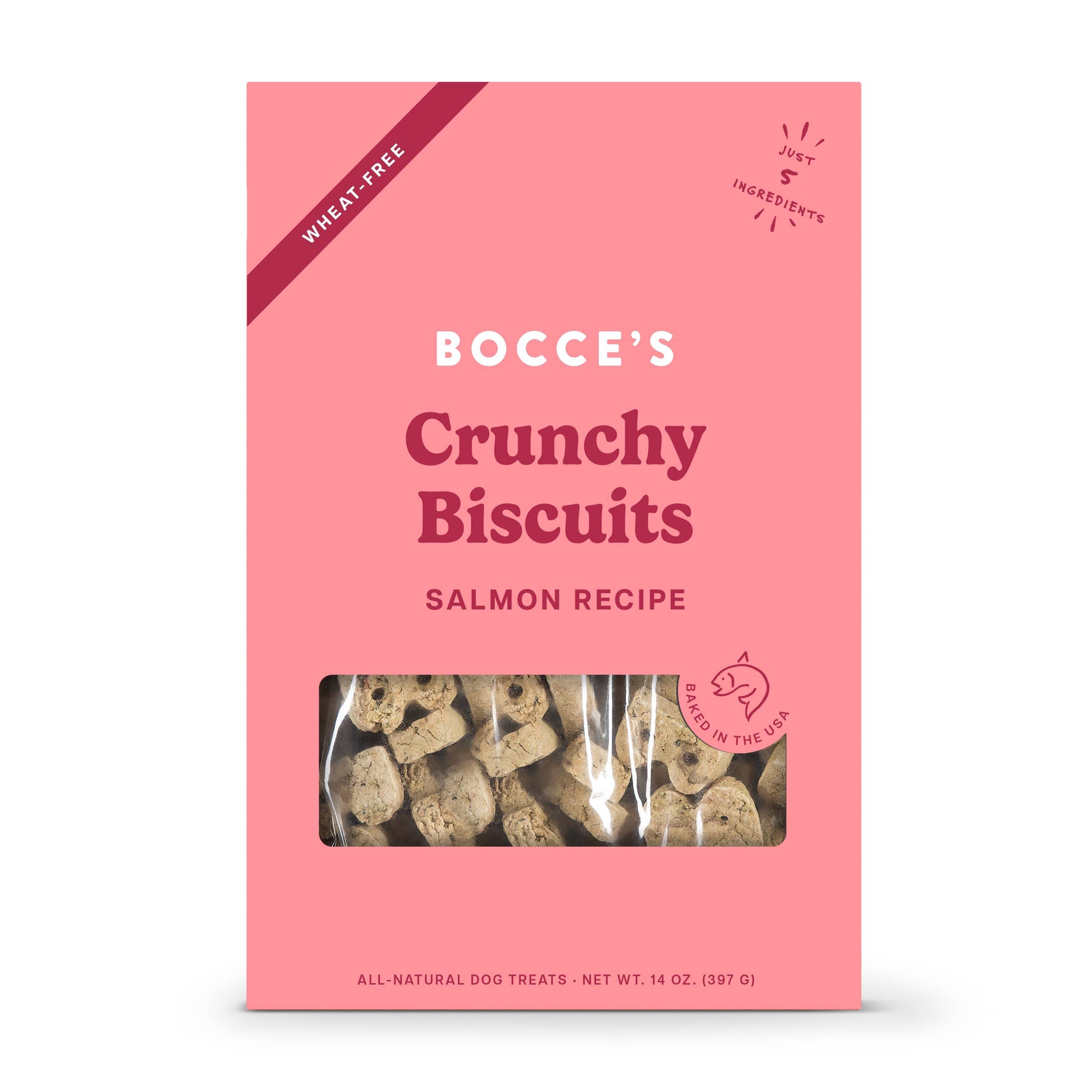 Bocce's Bakery Salmon Biscuit Boxes Dog Treats 14oz by Bocce's Bakery - dog treat