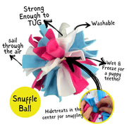 Interactive Snuffle Ball & Treat-Dispenser Toy for Dogs – Blue