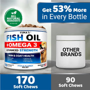 Omega-3 Fish Oil Soft Chews for Dogs – 170 Count
