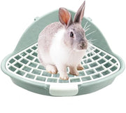 Small Pet Corner Litter Box – Potty Trainer for Rabbits, Guinea Pigs & Ferrets