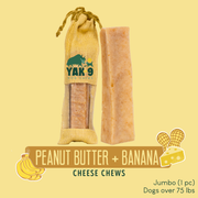 Yak9 Chews Peanut Butter Banana Chews for Dogs