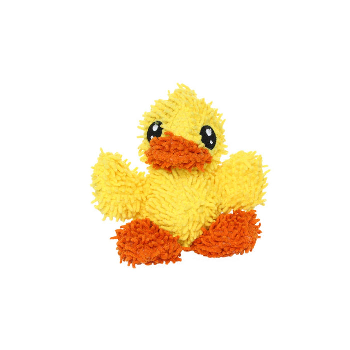 Mighty Jr Microfiber Ball Duck, Durable, Squeaky Dog Toy