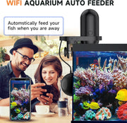 Hygger Automatic Fish Feeder WiFi App Camera Timer Smart Aquarium 230ML