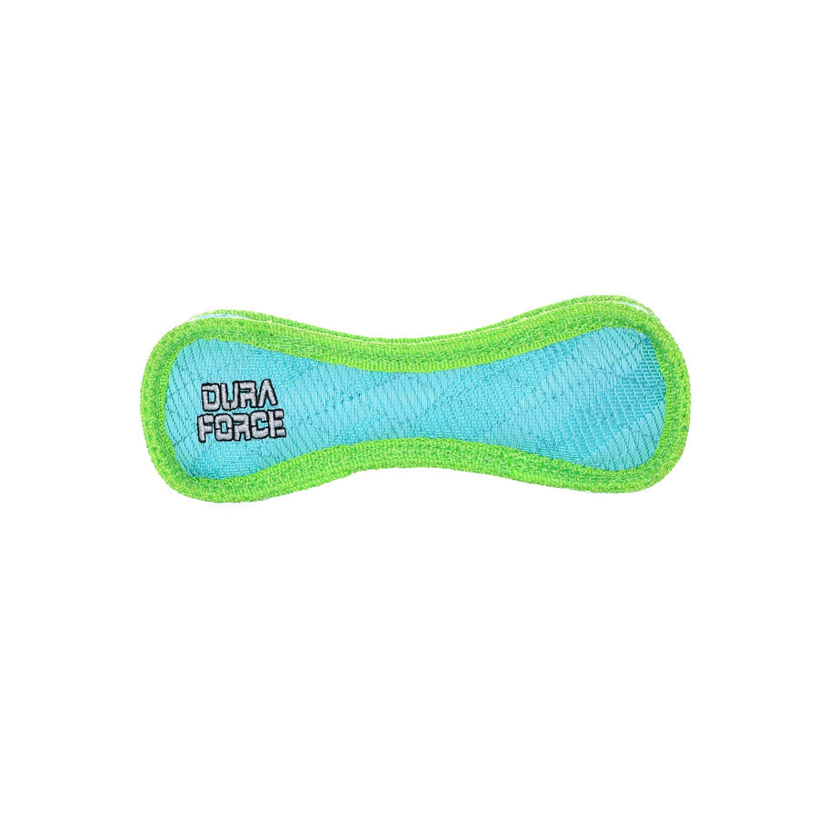 Tuffy DuraForce Jr Bone Tiger - Blue, Durable, Squeaky Dog Toy by Tuffy - dog toy