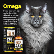 Hemp & Salmon Oil for Dogs & Cats – Omega 3-6-9, 1 fl oz