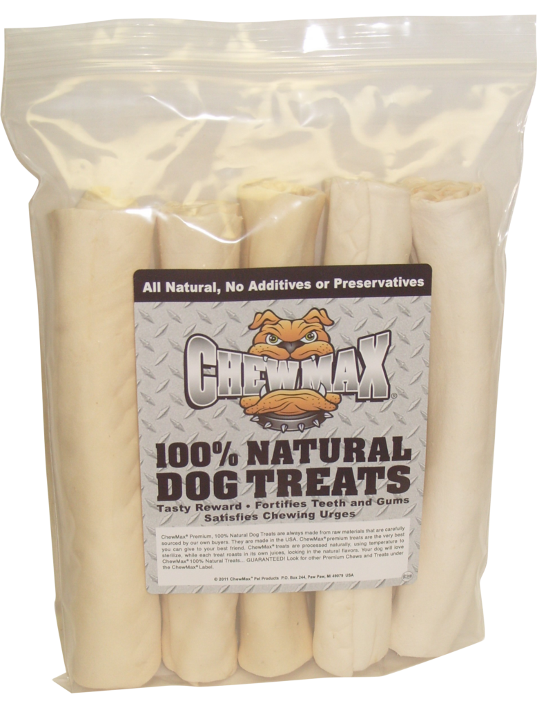 ChewMax 6-Count 9–10 Inch Rawhide Retriever Rolls