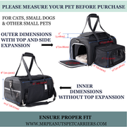 Mr. Peanut's Gold Series Mini Expandable V3.0 Pet Carrier