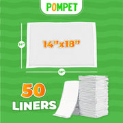 Guinea Pig Cage Liners Disposable 50 Pack Absorbent Small Pet Pads 14x18