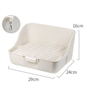 Small Pet Corner Litter Box – Potty Trainer for Rabbits, Guinea Pigs & Ferrets