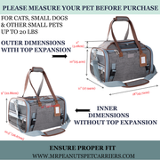 Mr. Peanut's Gold Series Expandable V3.0 Airline Pet Carrier